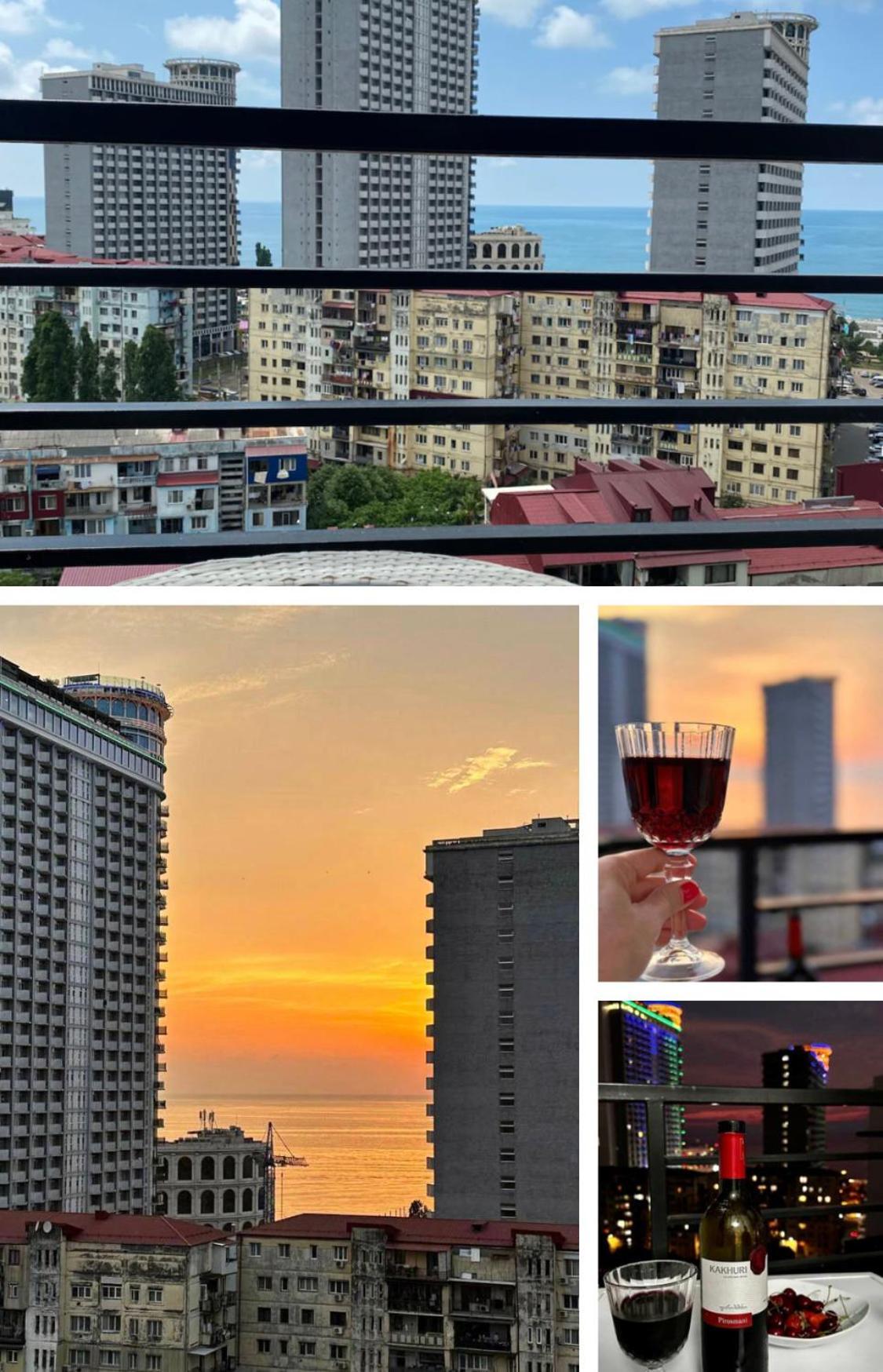 Ferienwohnung Pirosmani 18D, 14 Floor Batumi Exterior foto