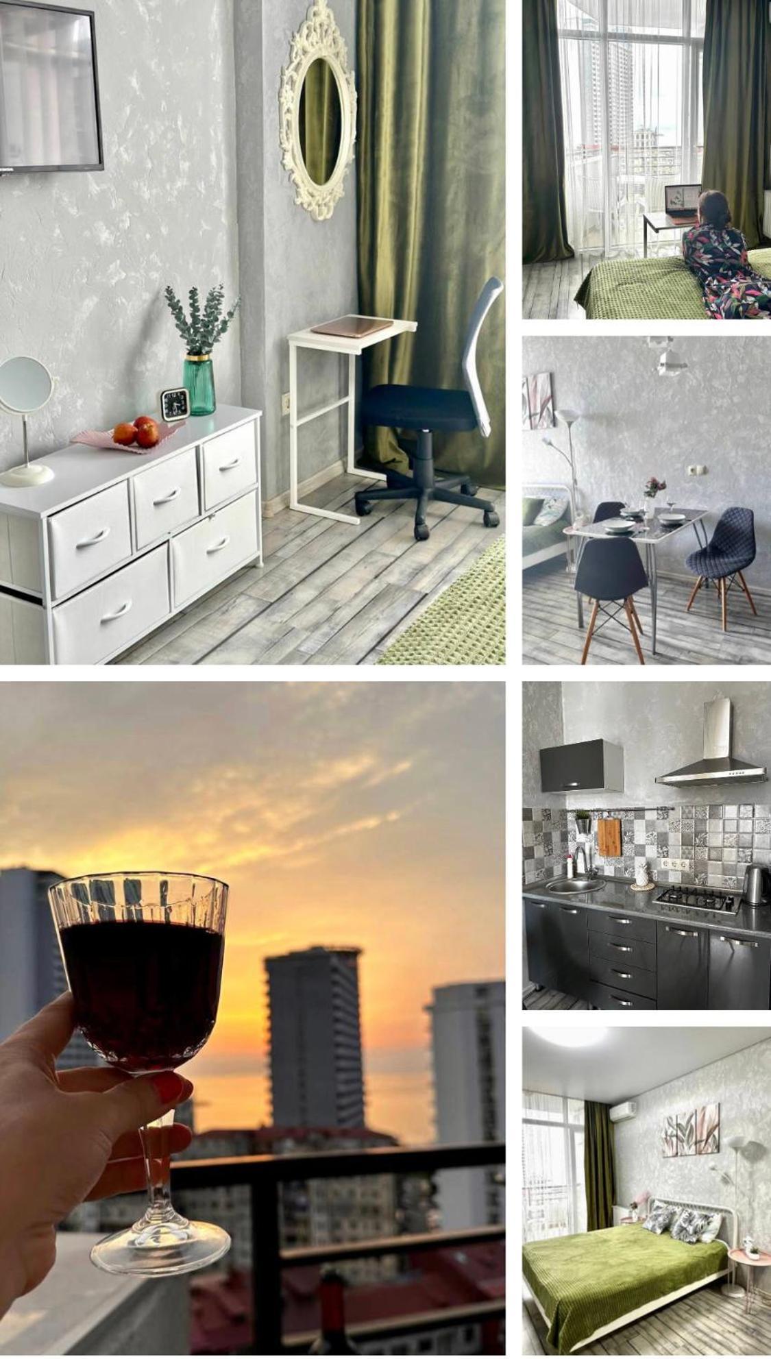 Ferienwohnung Pirosmani 18D, 14 Floor Batumi Exterior foto